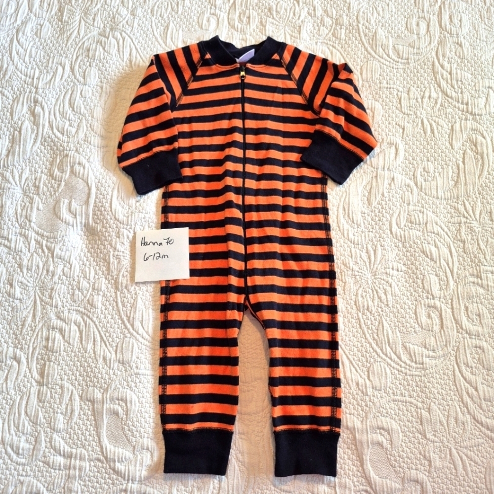 Hanna Andersson boys size 9-12 months or 70, 1 piece pajama VGUC